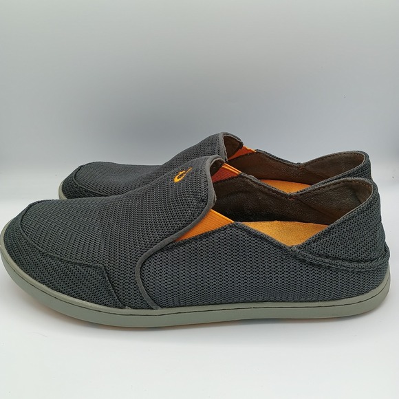 Olukai Nohea Men´s Slip-On Loafers Mesh Grey Size 9
